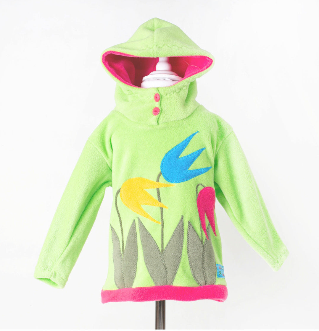 Lime Green Tulip Hoody