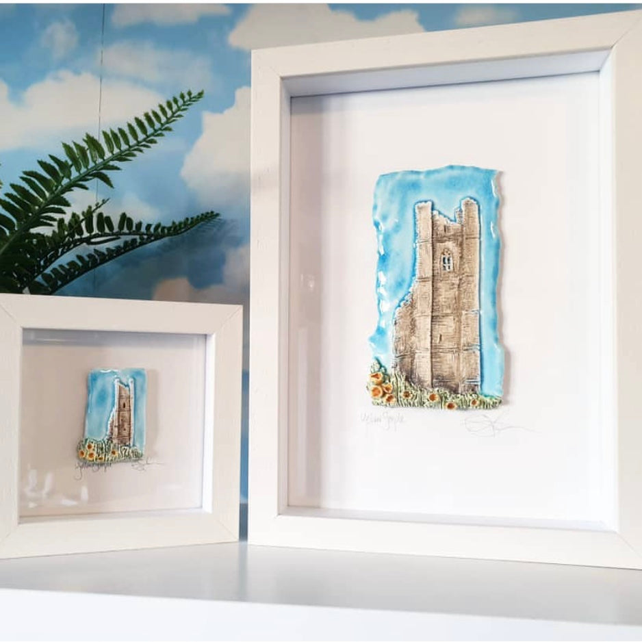Sharlene fell in love with porcelain and ceramic relief tile art at the University of Ulster, Belfast. This affinity, together with a lifelong love of beach combing for treasures, results in the designs that inspire her collection’s today.