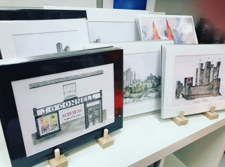Gail Marie Lindblom and I am an artist based in Co.Meath. I have a fascination with architecture, fine lines and detail that has filtered into my artwork.