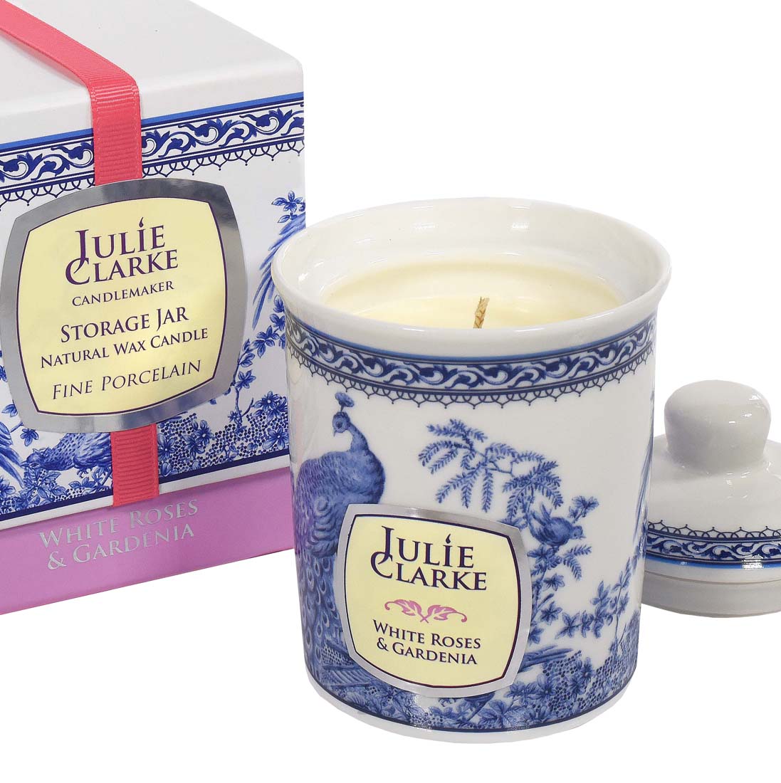 White Roses and Gardenia Candle