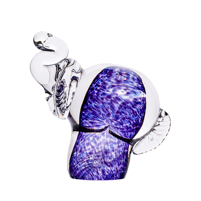 Wild Heather Glass Elephant