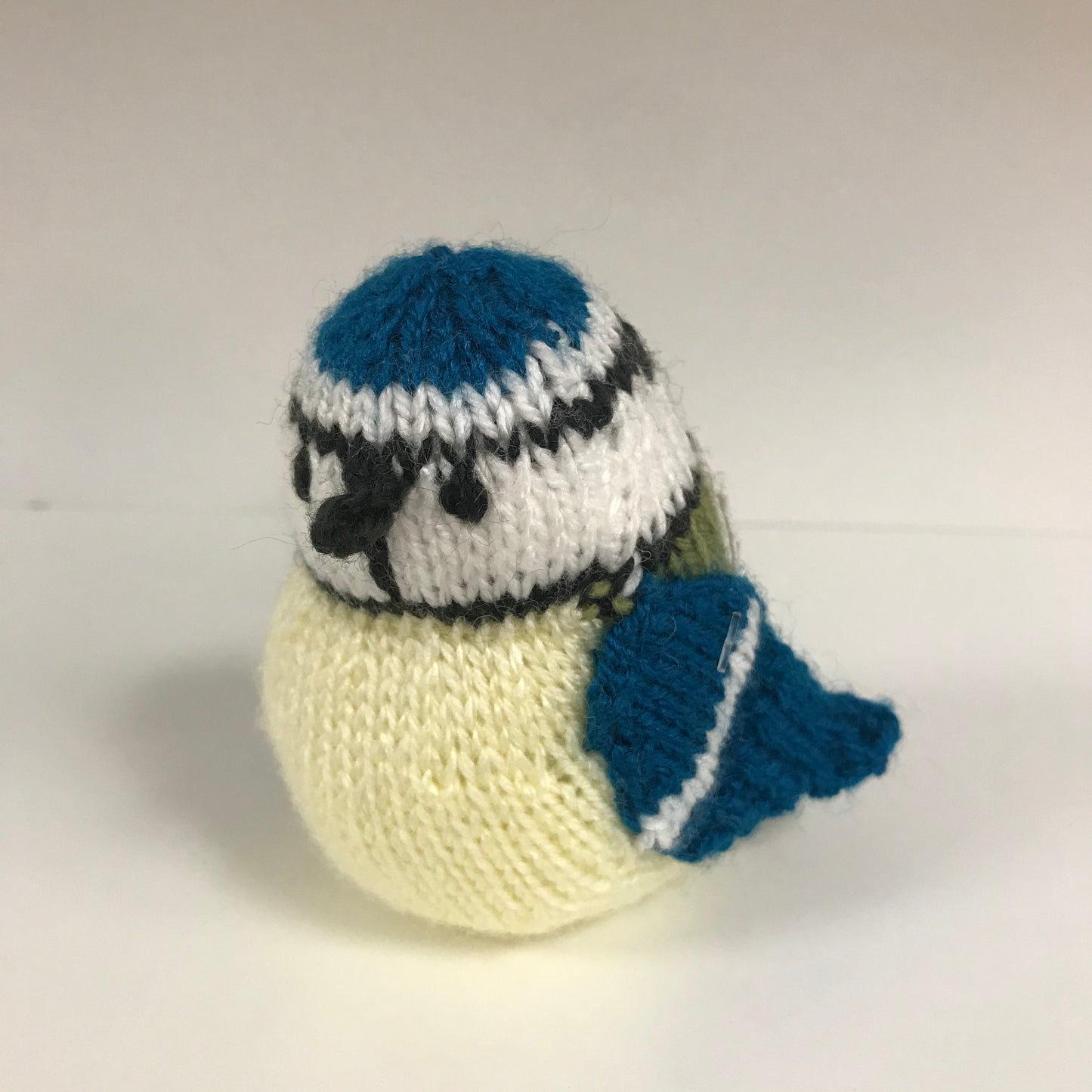 Hand Knit Blue Tit