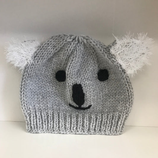 Hand Knit Hat Koala