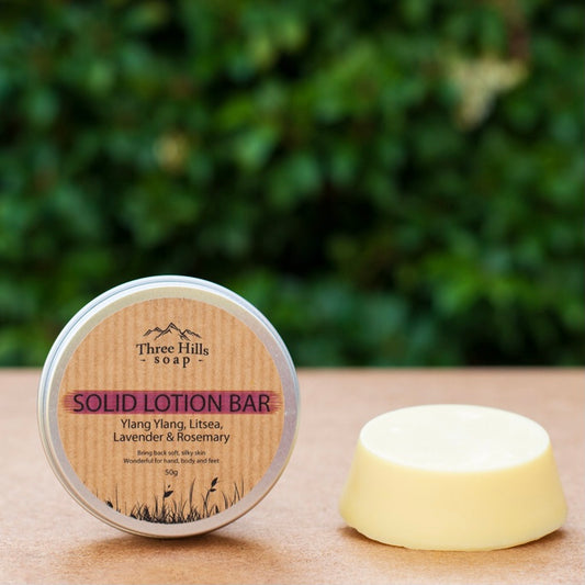 Solid Lotion with Ylang Ylang, Litsea, Lavender and Rosemary