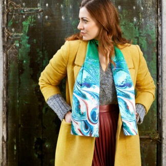 Green Silk Scarf