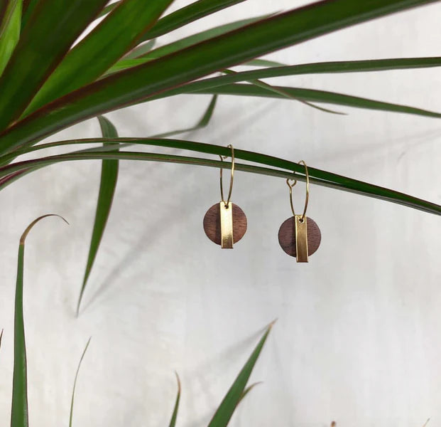 Circle with Small Hoop Earrings