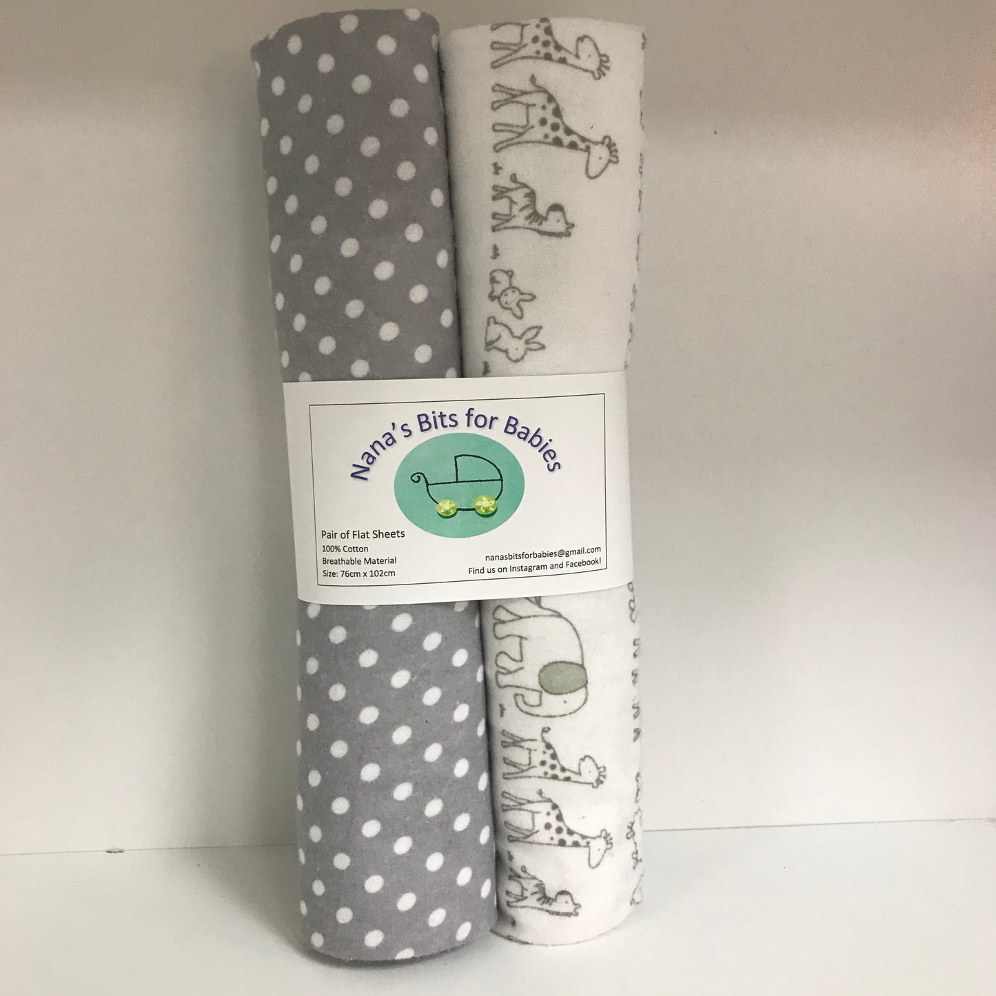 Pair of Flat Sheets Neutral