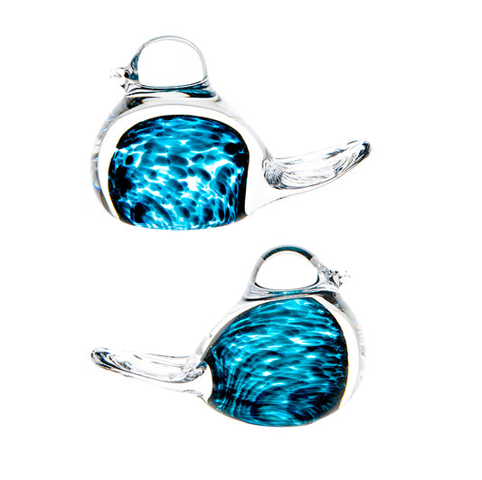 Celtic Meadow Glass Lovebirds Pair