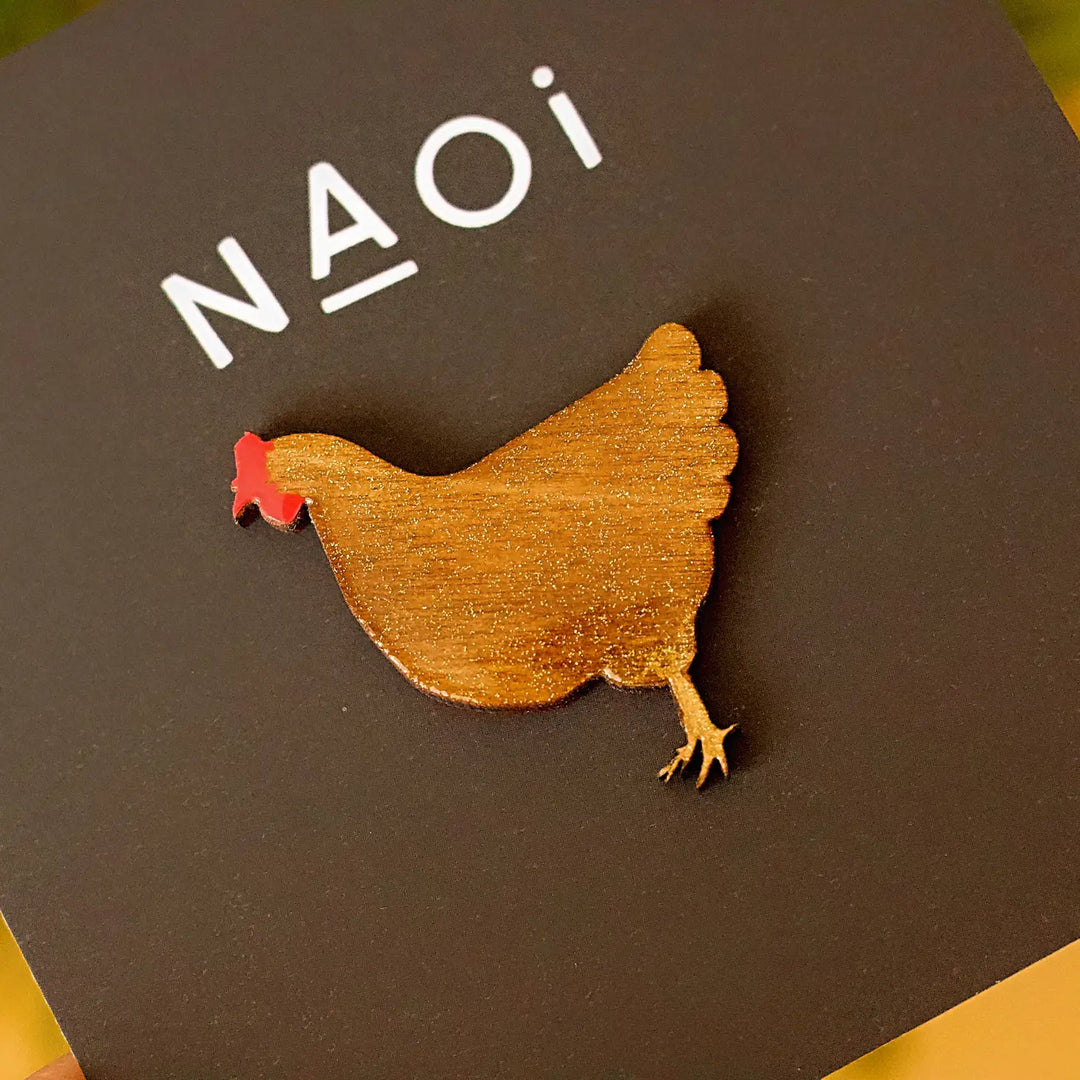 Chicken Brooch