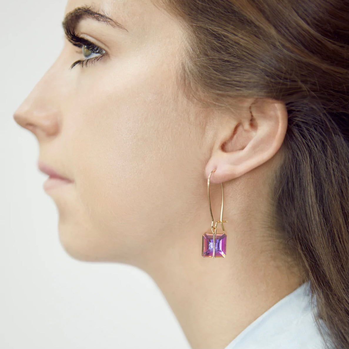 Pink/Purple Prism Earrings