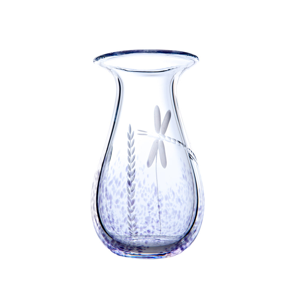 Wild Heather Glass Posy Vase