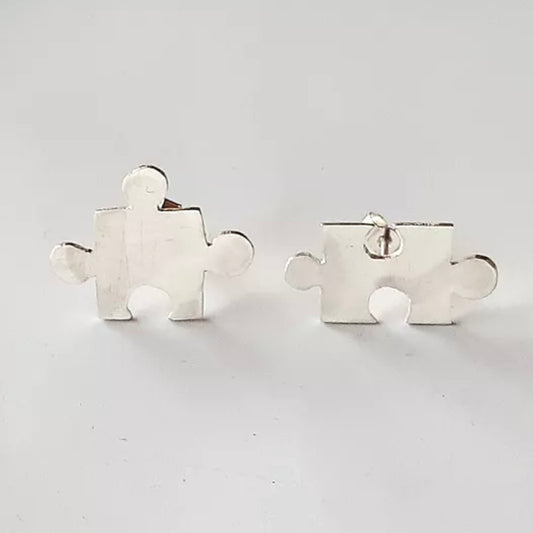 Jigsaw Puzzle Earrings